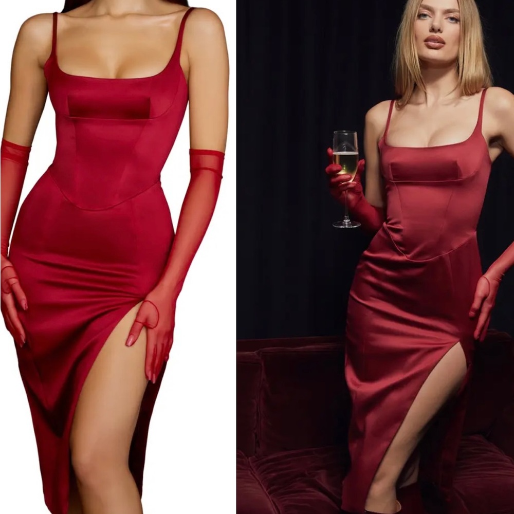 House of CB Casimira red- size medium- brand new